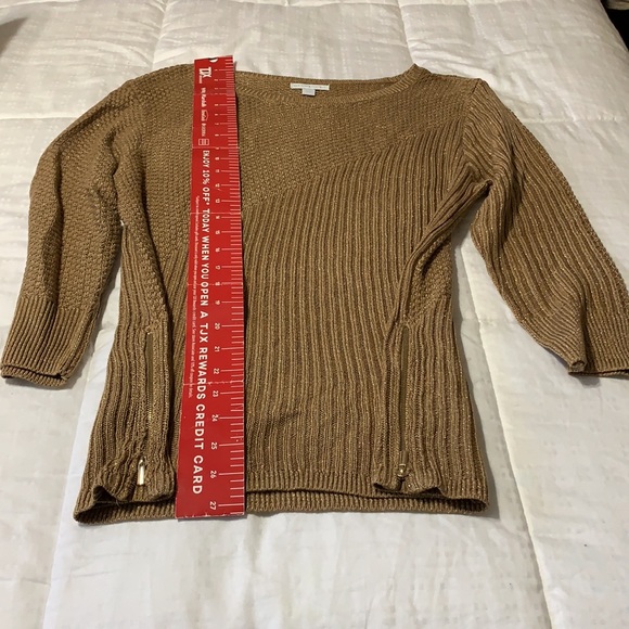 NWOT tan/gold sweater for breezy days - Picture 2 of 3